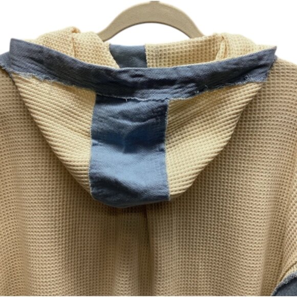 POL JACKET 100% COTTON Cream & Denim NEW 1 LG LEFT! - Picture 10 of 11